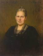 Heinrich Hellhoff Portrait der Luise Schuchard oil